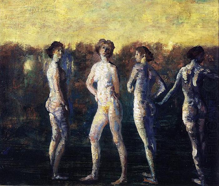 Four Figures (1911) by Arthur B. Davies, Arthur Bowen Davies